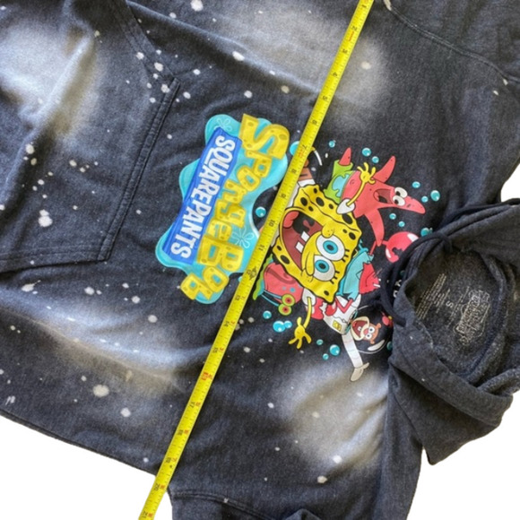 NICKELODEON Sponge Bob Square Pants Hooded Sweatshirt Unisex Size Small - Picture 5 of 8